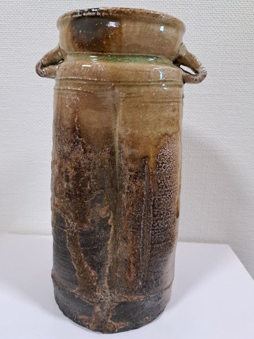 耳付花入 信楽名品 今井康人作