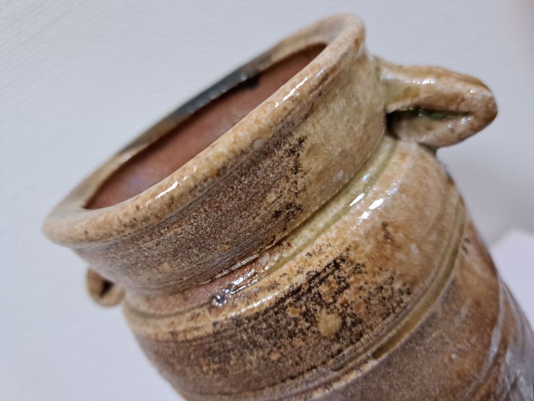 耳付花入 信楽名品 今井康人作