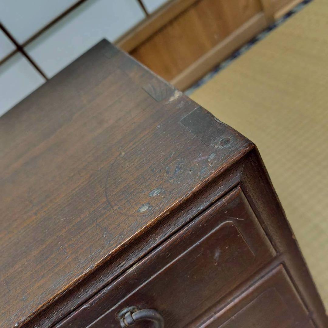 アンティーク ３段チェスト コンパクト タンス 年代物 お洒落 オシャレ 和風