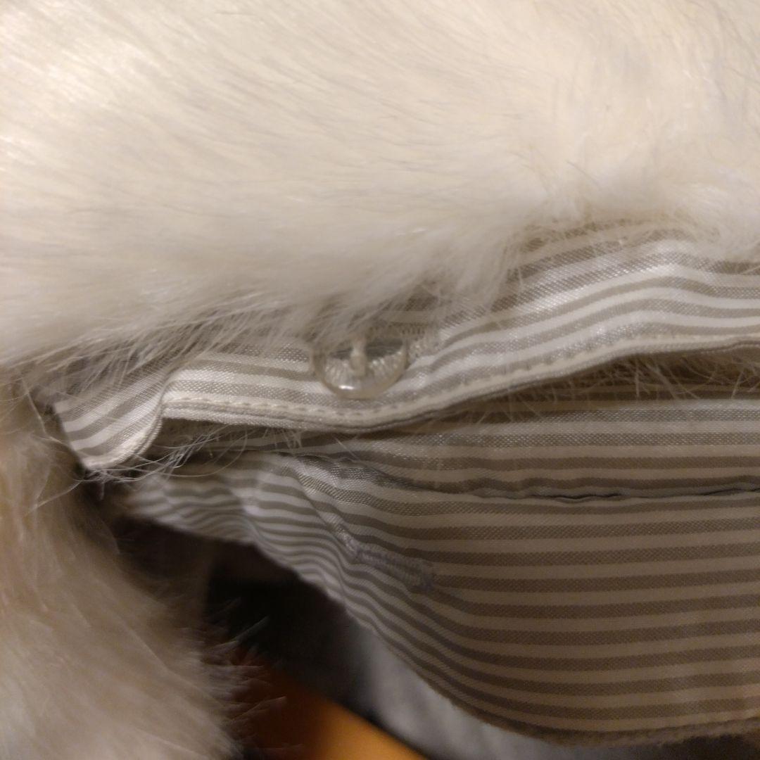 【美品】メゾピアノ　ウールダッフルコート フード付き グレー