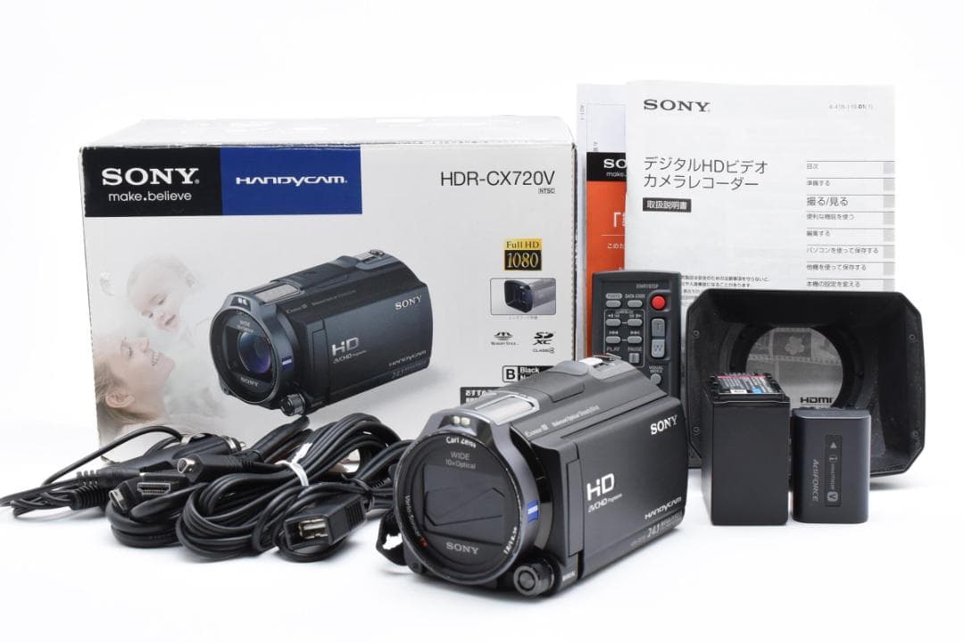 美品 SONY HDR-CX720V ブラック ビデオカメラ 運動会 旅行