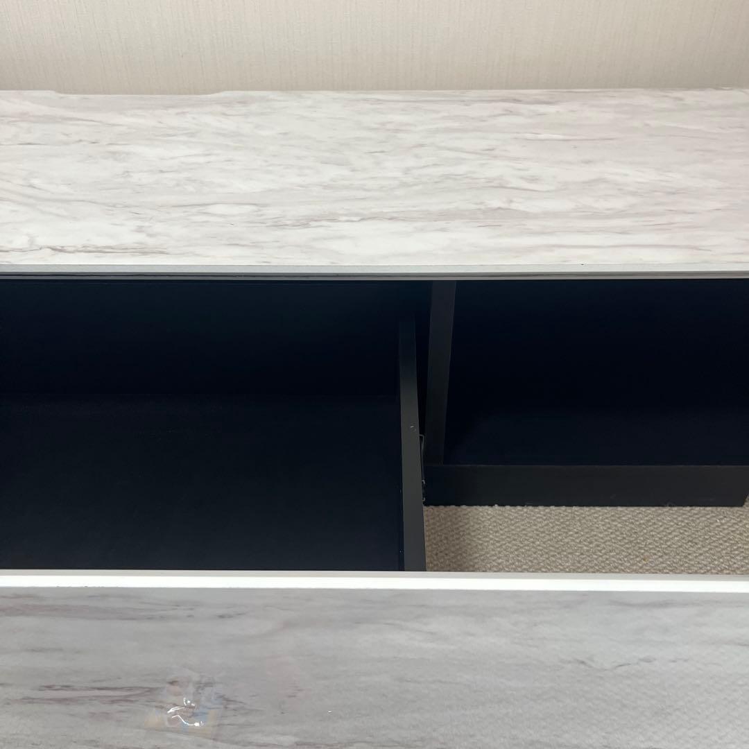 大理石調テレビボード