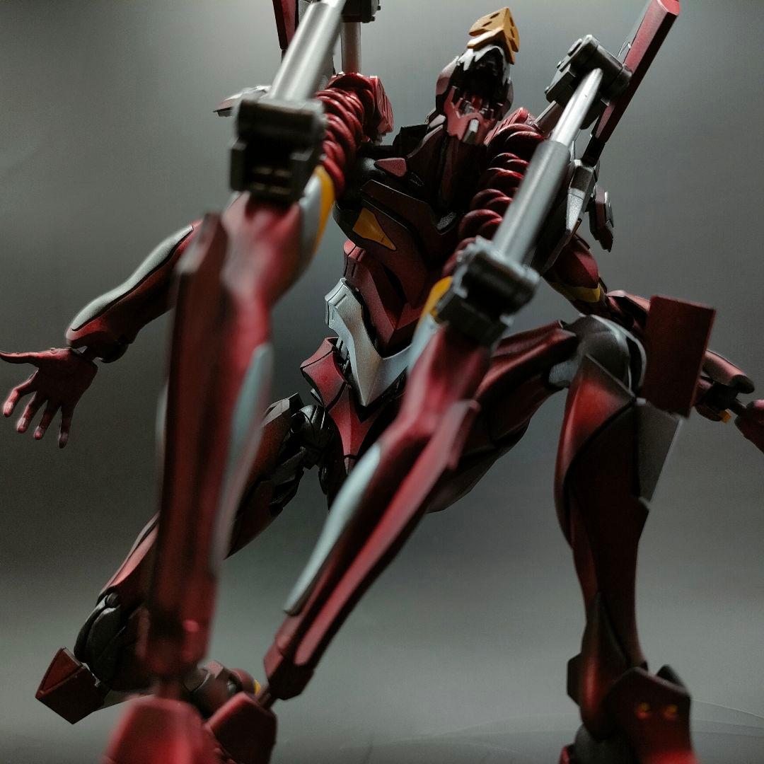 RGエヴァンゲリオン参号機　メタリック塗装　塗装完成品　プラモデル　アスカ