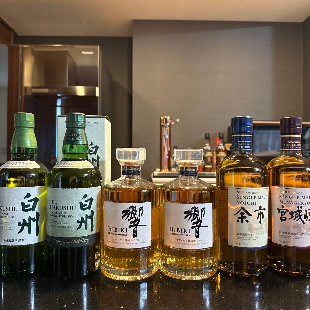 白州2024 エディション他６本セット、白州、響、余市、宮城峡