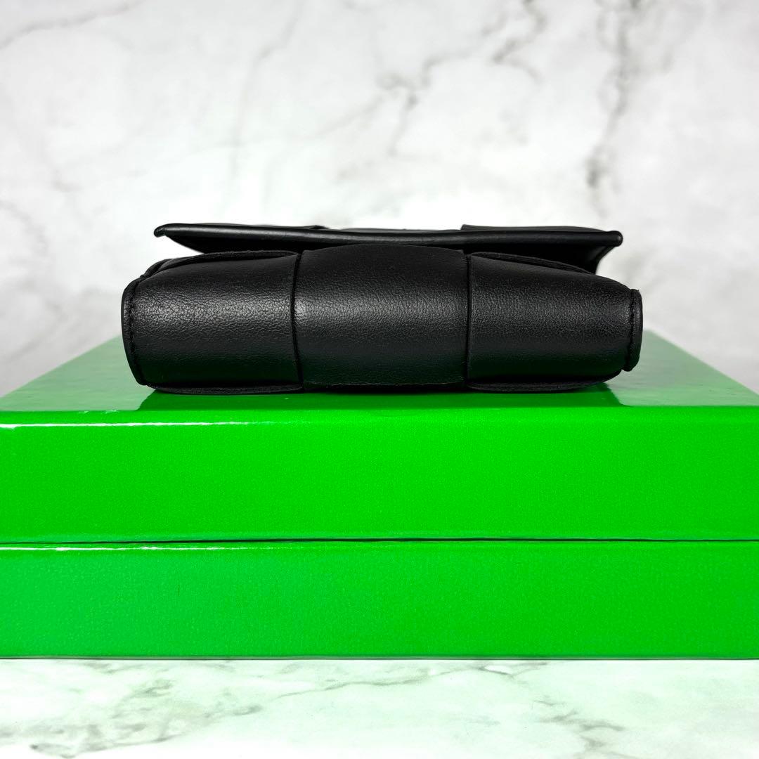 BOTTEGA VENETA ブラック 3つ折り 財布 カセット