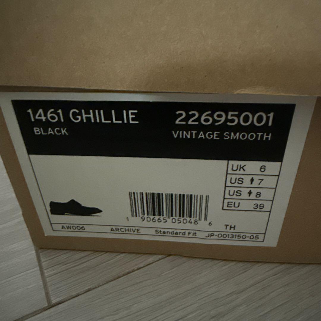 靴 Dr.Martin 1461 GHILLIE 22695001 BLACK