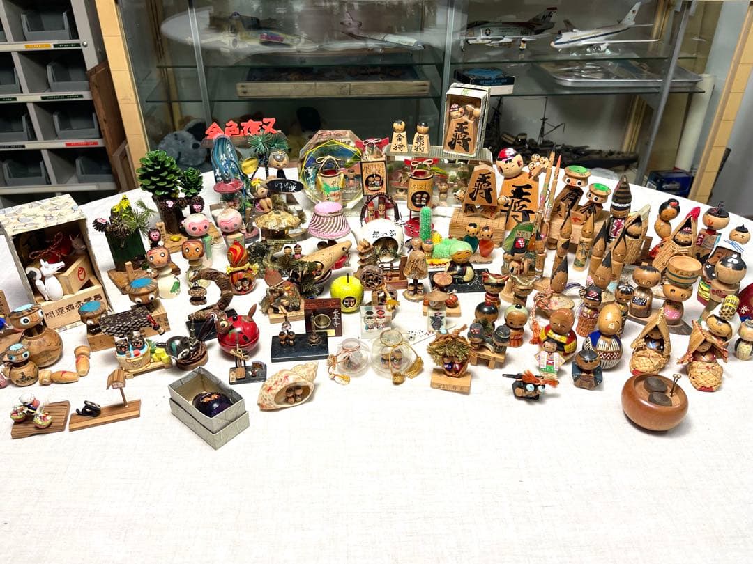 昭和の懐かしいものセット C　お土産こけし　豆こけし　まとめて　大量