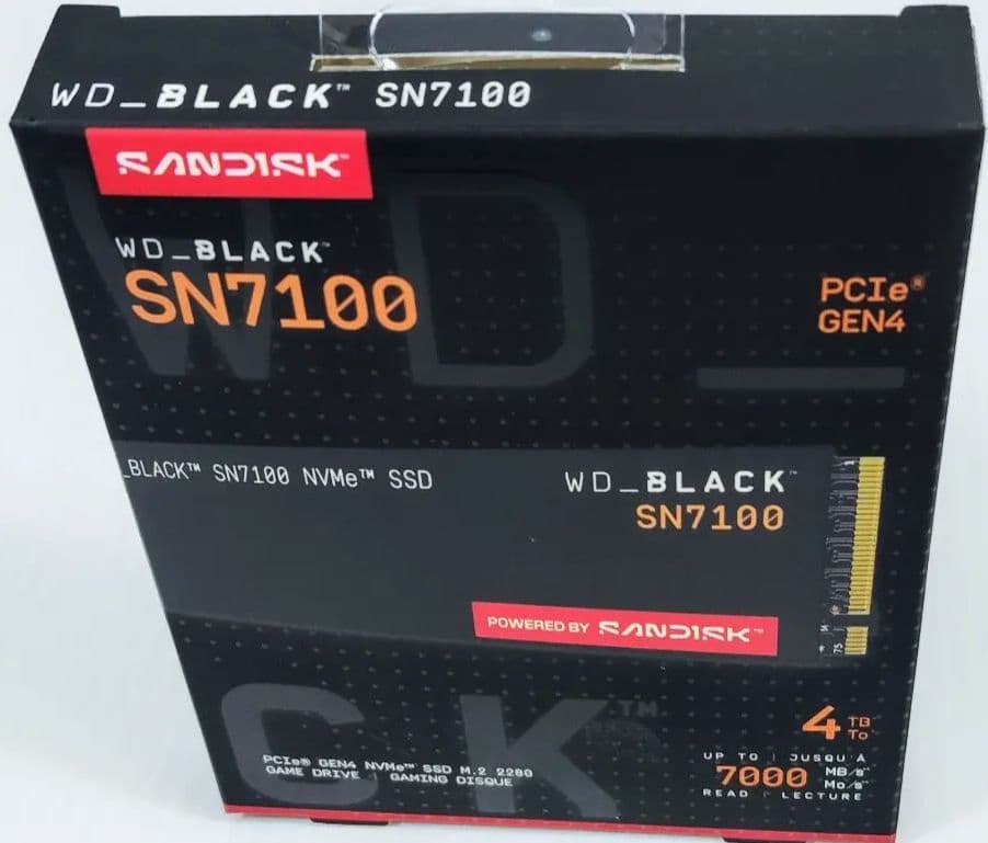 WD Black SN7100 4TB 昨年12月購入 125時間