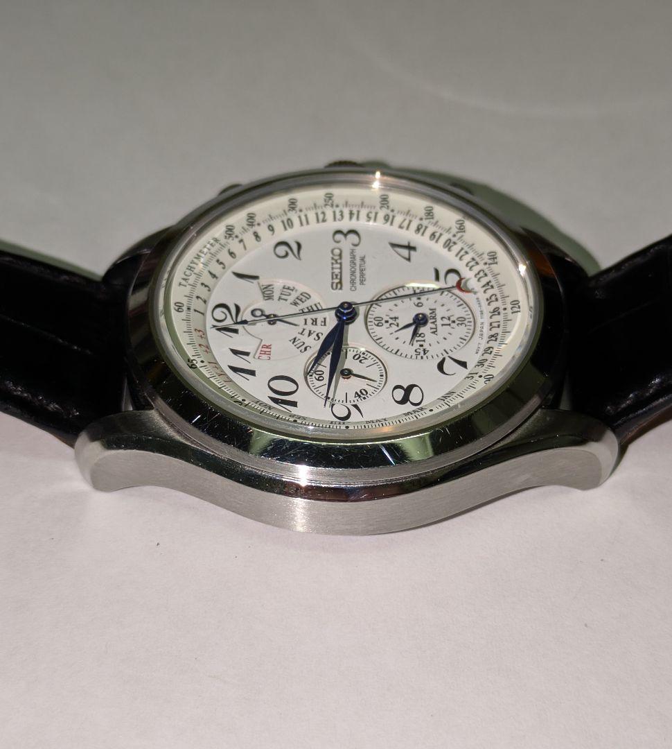 【電池新品】セイコー クロノグラフ パーペチュアル 7T86-0AC0