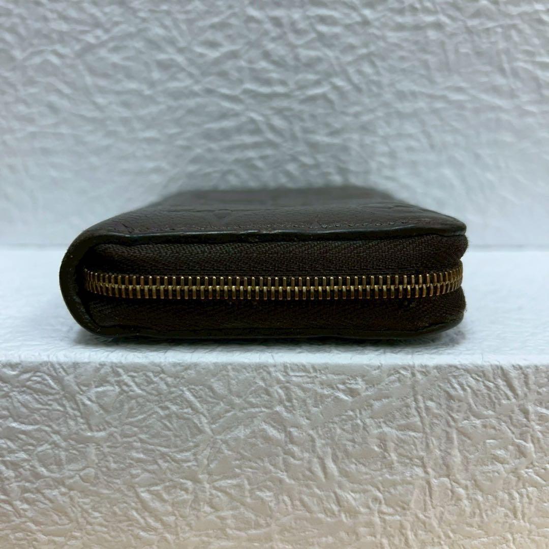 【極美品】ルイヴィトン　ジッピー　パース　アンプラント　ダークブラウン