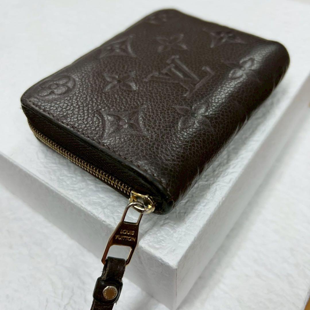 【極美品】ルイヴィトン　ジッピー　パース　アンプラント　ダークブラウン