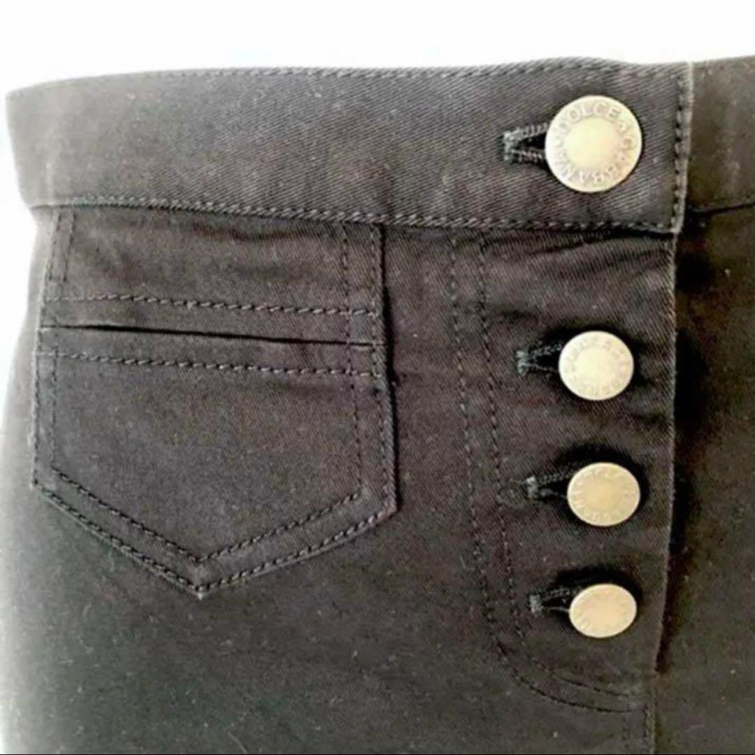 ドルチェ&ガッバーナ ストレッチ　タイト　ひざ丈スカート　前ポケット　38