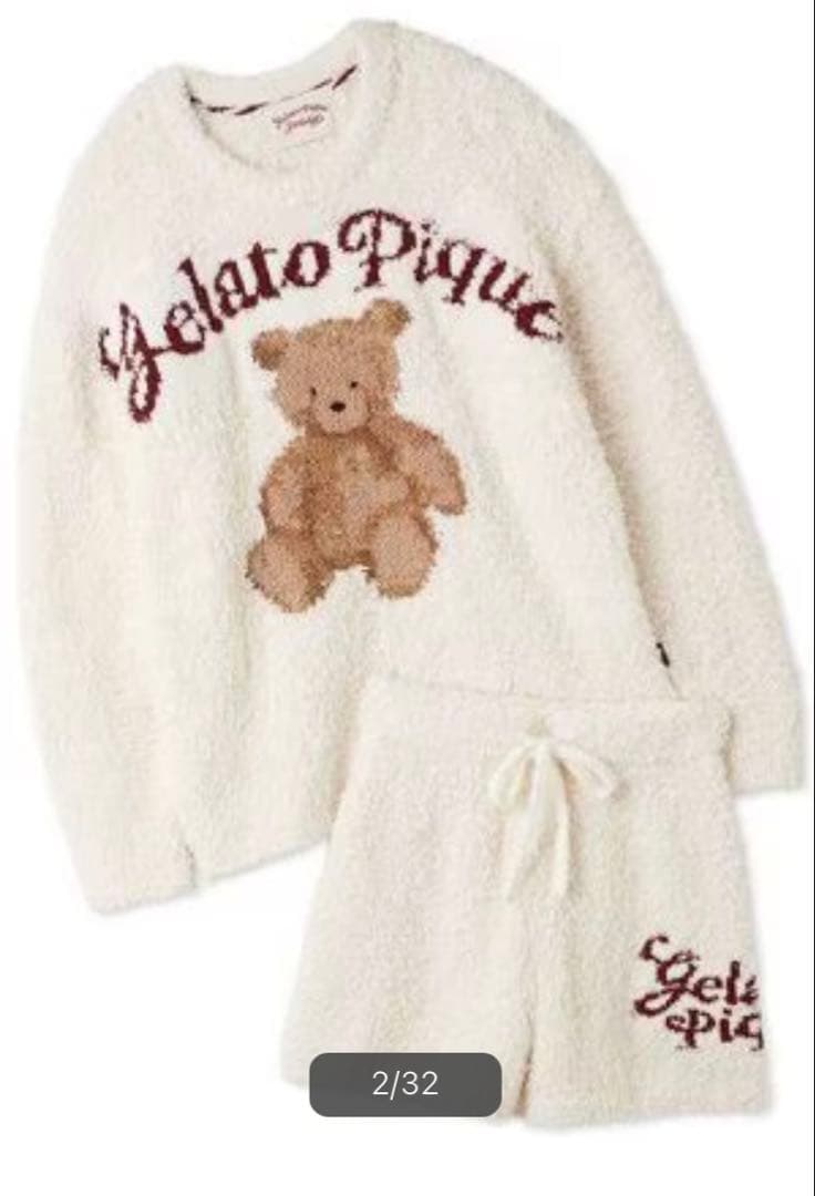 Gelato Pique テディベアルームウェアセット