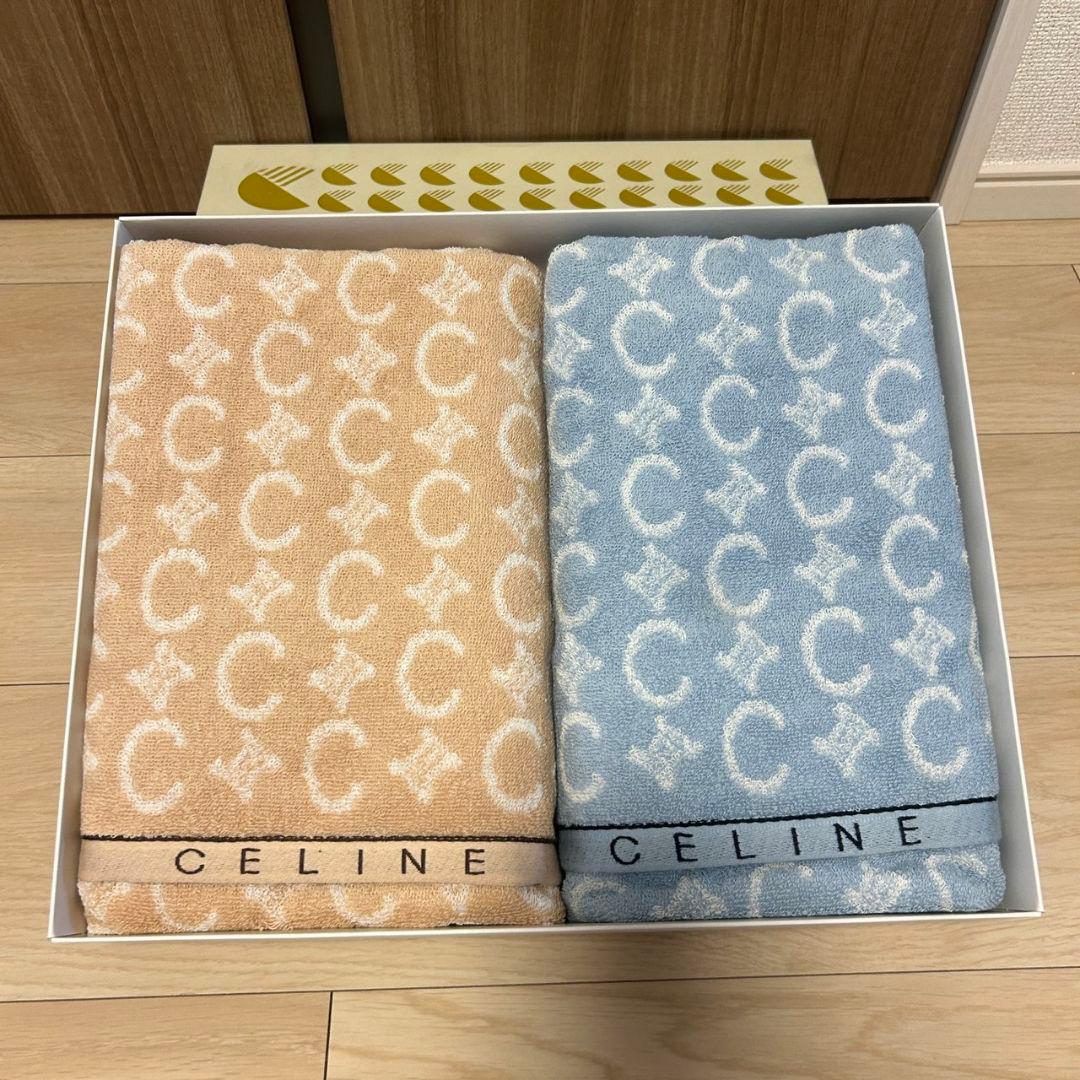 セリーヌ CELINE バスタオル 2枚 63×120cm 西川産業