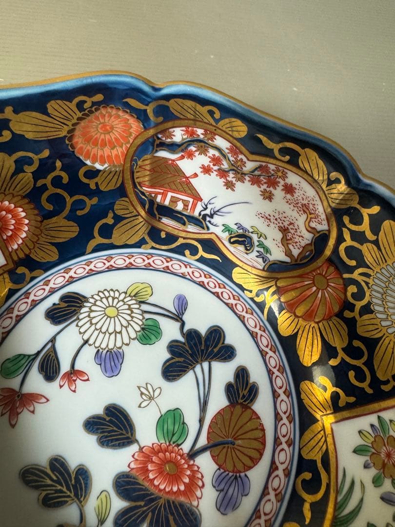 2419 其泉作 琳派古伊万里 金襴手 鉢　金彩