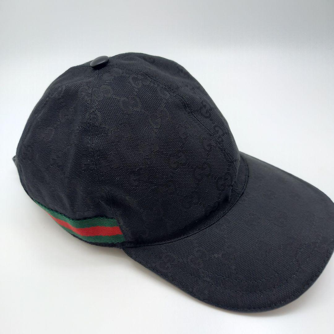 BN グッチ オリジナルGGキャンバス ベースボール キャップ M 58㎝