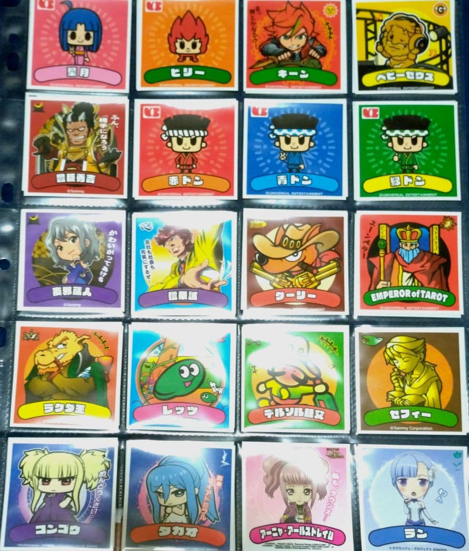 ユニバカ　サミフェス　シール198枚ユニバ・サミー実機ヒストリー、コラボトランプ