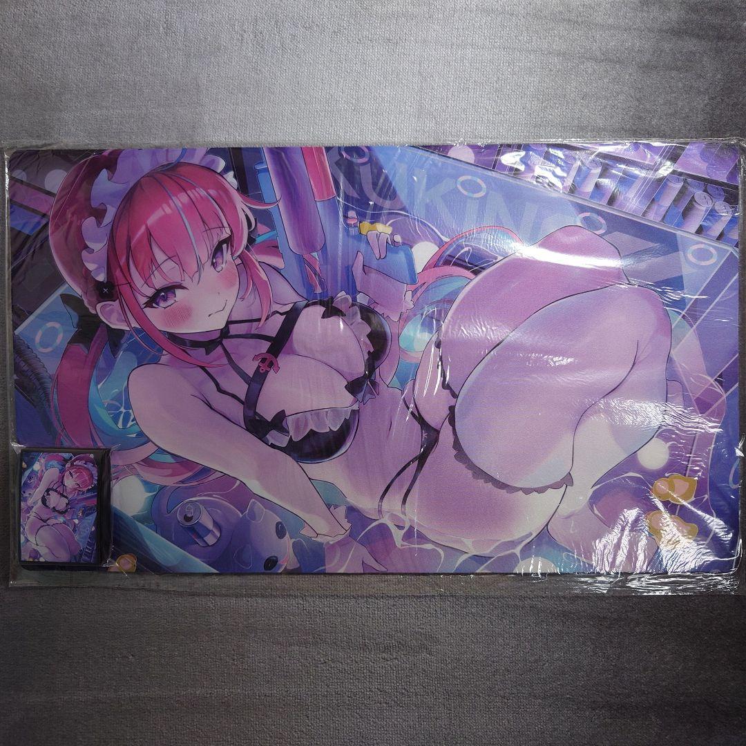 α1 ホロライブ 水着&水鉄砲&メイド衣装 湊あくあ スリーブ&プレイマット