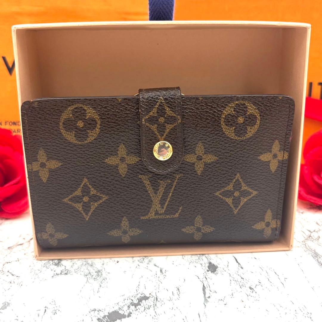 【新型モデル】 ルイヴィトン モノグラム ヴィエノワ がま口 折り財布