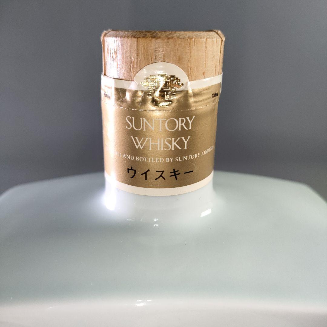 A1110-3/ サントリーウイスキー誠 関西興銀40周年 記念陶器ボトル/