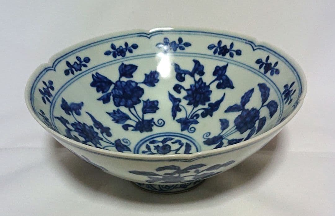 中国古陶磁器染付鉢A391