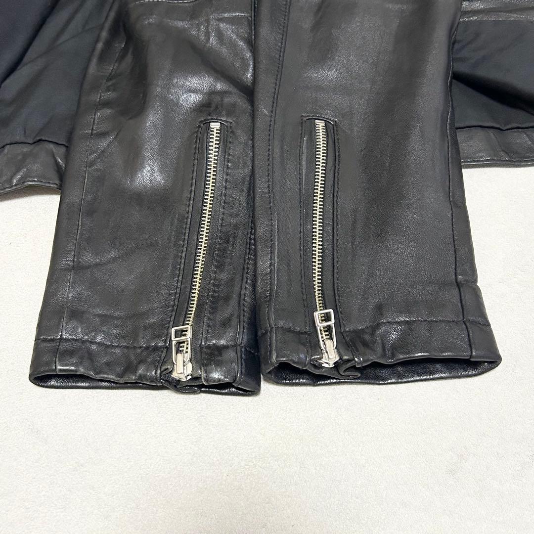 collectiue メンズビギ ライダースジャケット シングル【03】羊革