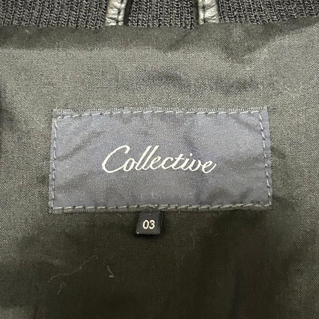 collectiue メンズビギ ライダースジャケット シングル【03】羊革