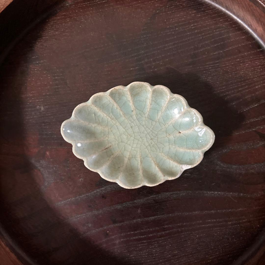 古伊万里青磁小皿5枚　三田　波佐見　瀬戸　アンティーク　茶器　検:白洲正子　李朝