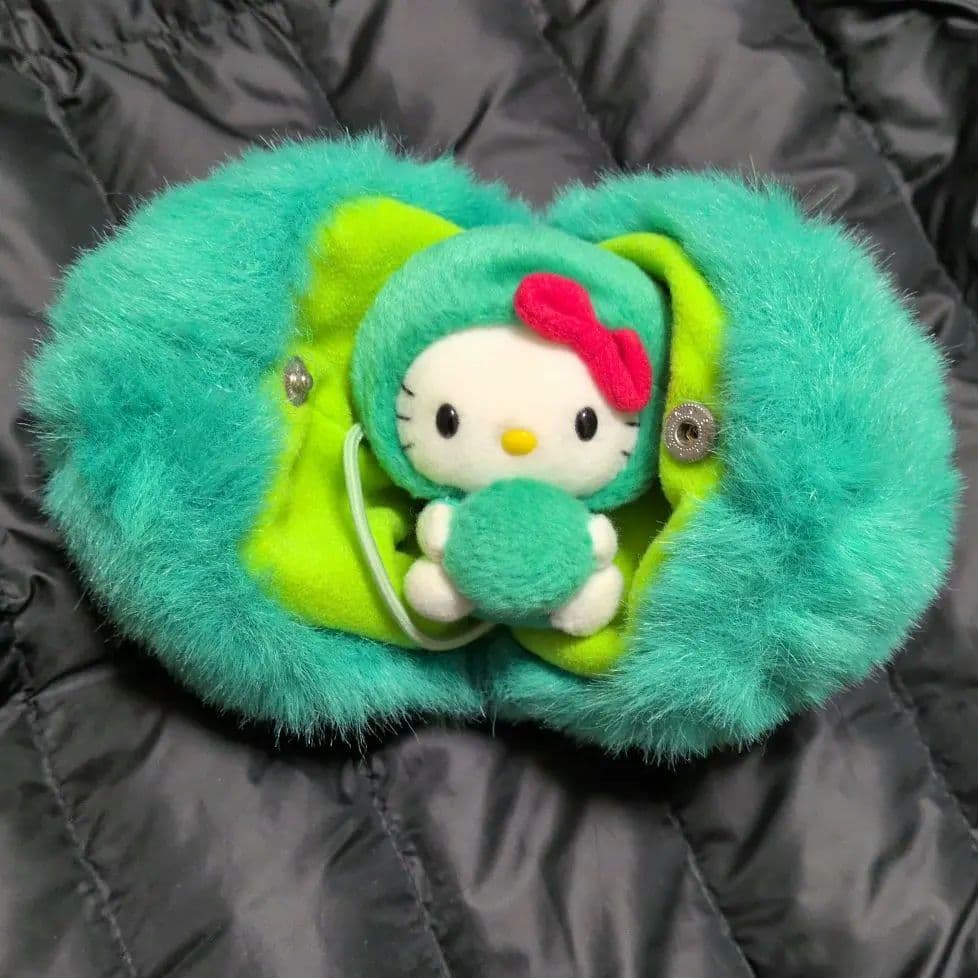 当時物 レア 2003年 北海道限定 ご当地キティ まりも パカっとぬいぐるみ