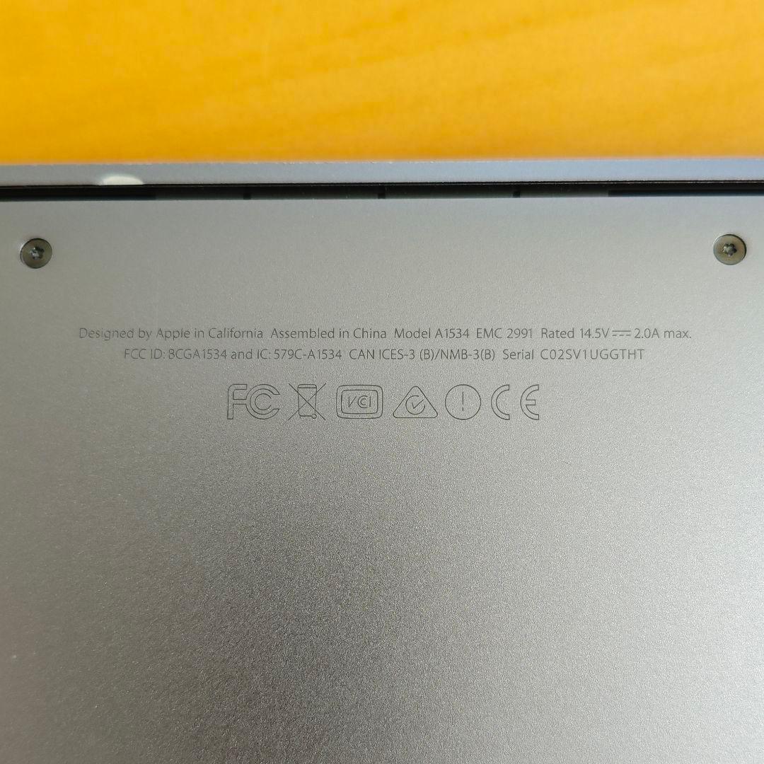 【バッテリー正常】Macbook 12インチ 2016 8G 250GB