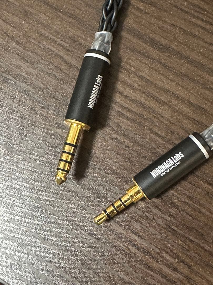 NOBUNAGA Labs 黒龍ヘッドホンケーブル 3.5mm 4.4mm