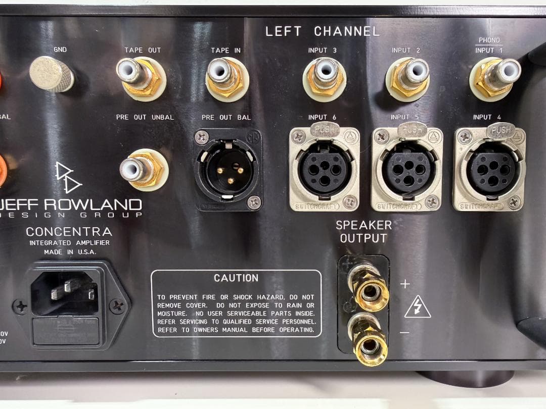 JEFF ROWLAND CONCENTRA プリメインアンプ
