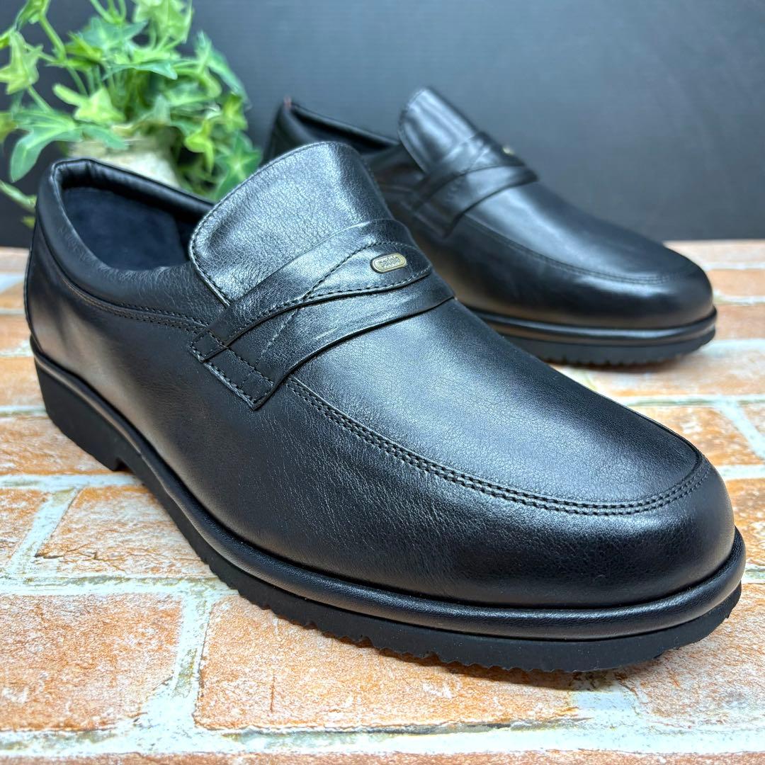 未使用✨pedala ペダラ レザースリッポン 24 ローファー ブラック 本革