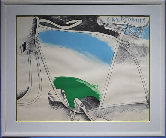 池田満寿夫【私のカリフォルニア】 大版 リトグラフ