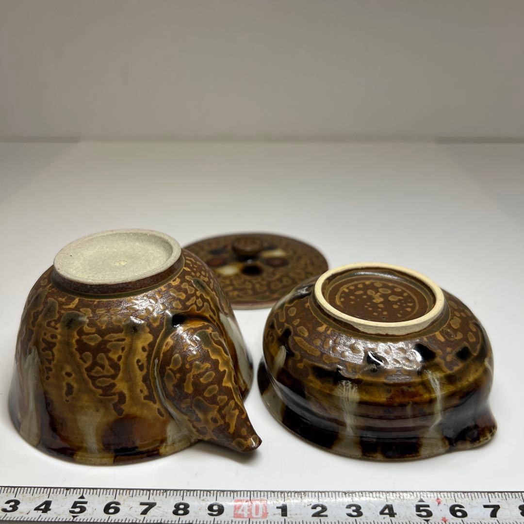 十二代　高取八仙　煎茶器揃　共箱　東Y7-0821①タサオ