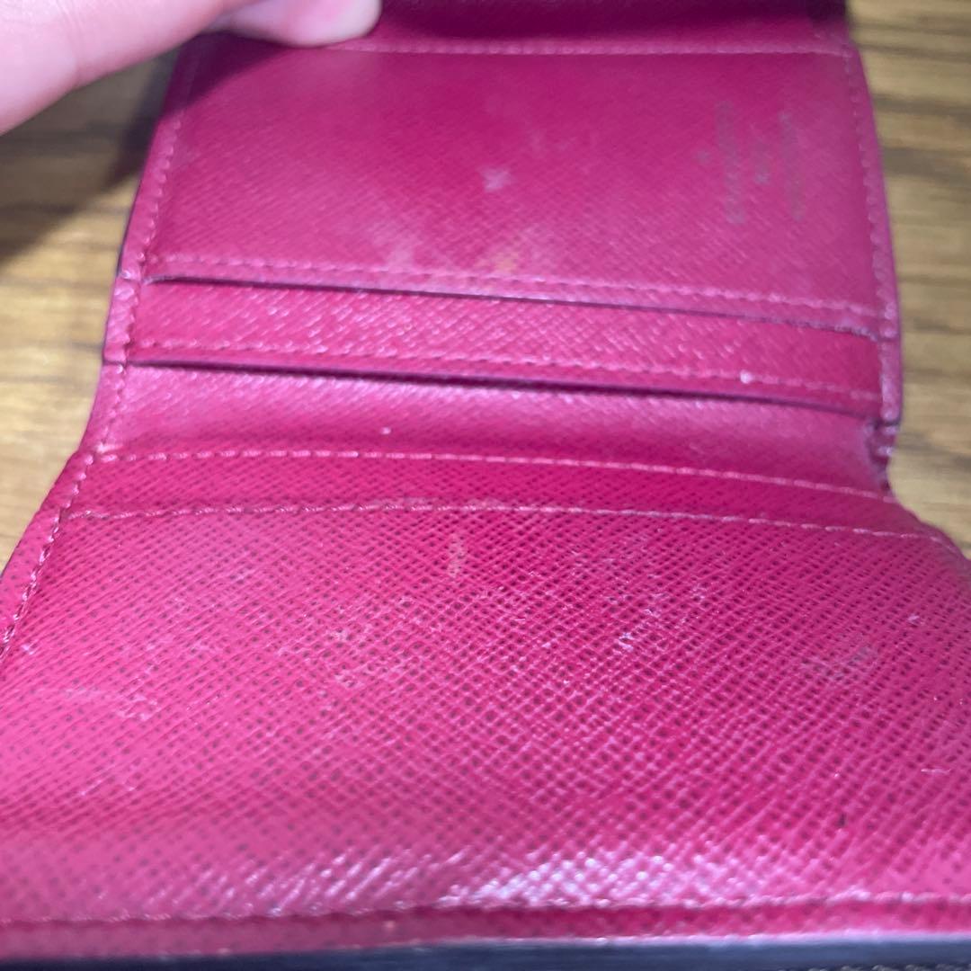 ルイヴィトン ポルトフォイユ ゾエ M62932 フューシャ 三つ折り財布