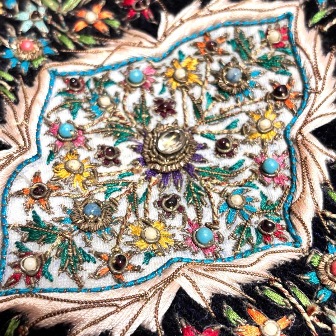 豪華 レア物 宝石絨毯 タペストリー 金糸刺繍絨毯 ジュエリーカーペット