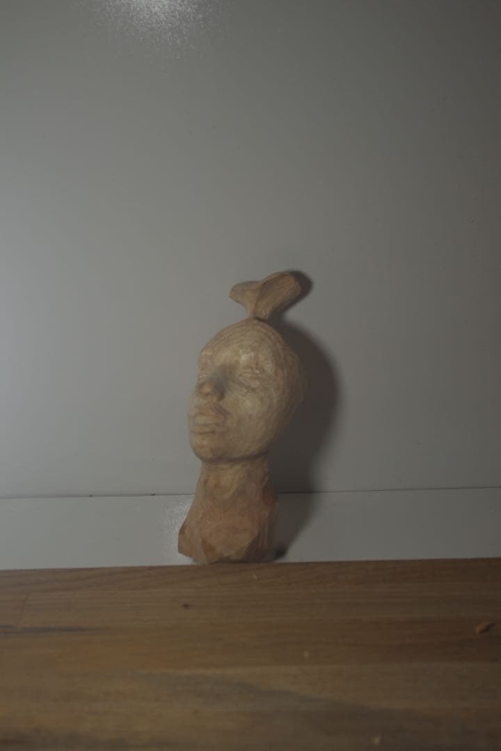 木製 彫刻 人の顔