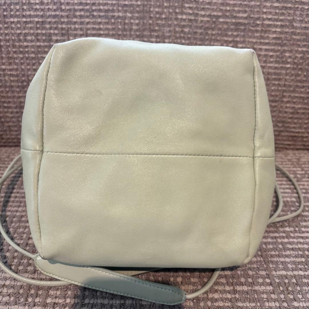 最終値下げJIL SANDER ミントグリーン 巾着ショルダーバッグ