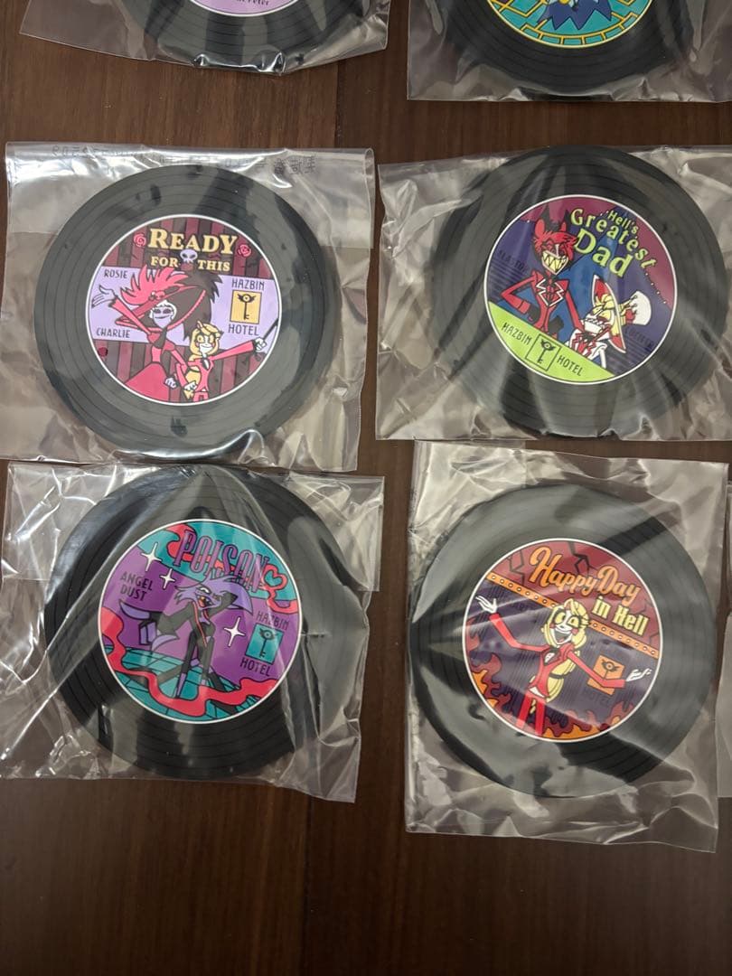 全9種コンプリート【一番くじG賞/レコード風ラバーコースター】ハズビン•ホテル