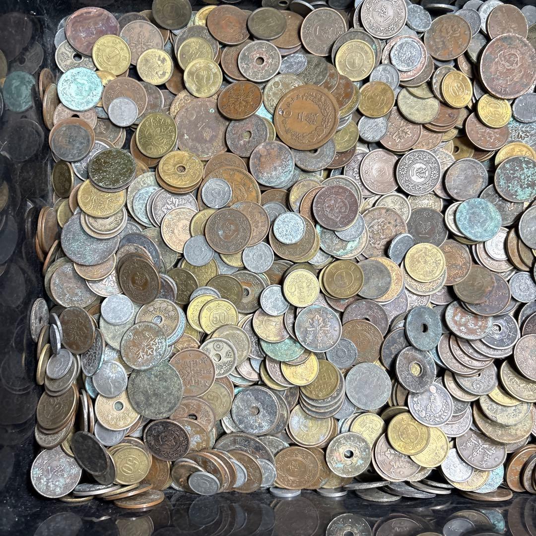 ⑥ジャンク古銭まとめ売り 約5kg 在庫処分品