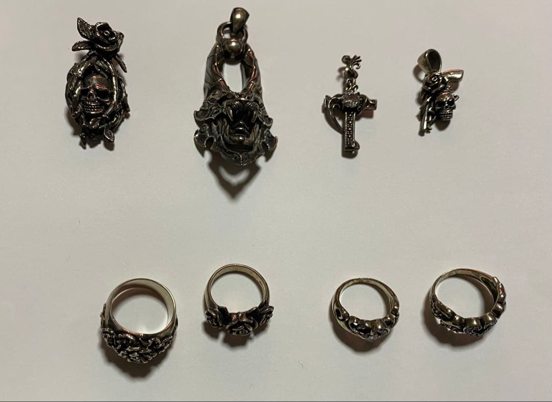 シルバーリングとペンダントセット