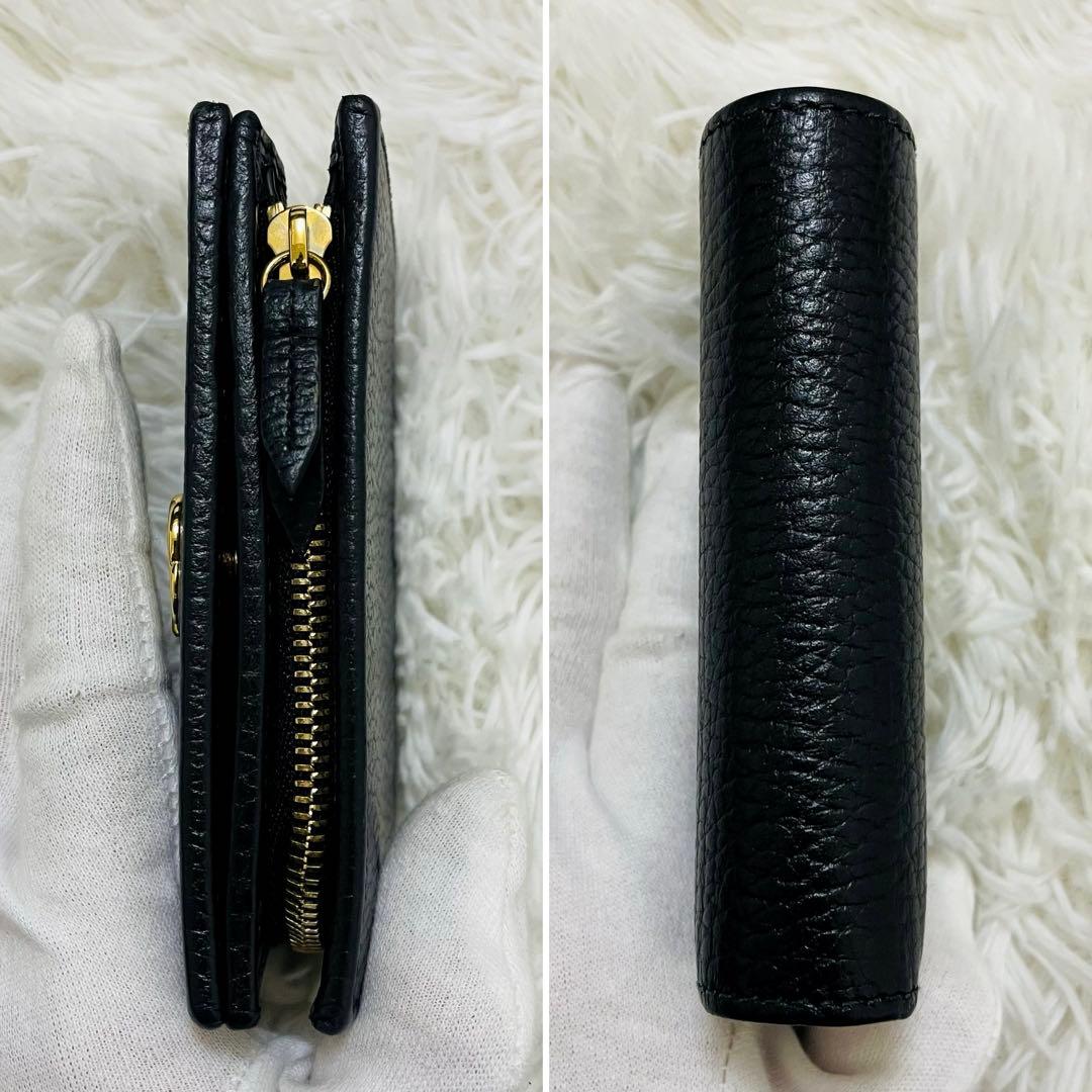 極美✨付属完備✨GUCCI 二つ折り GGマーモント バイカラー 日本限定