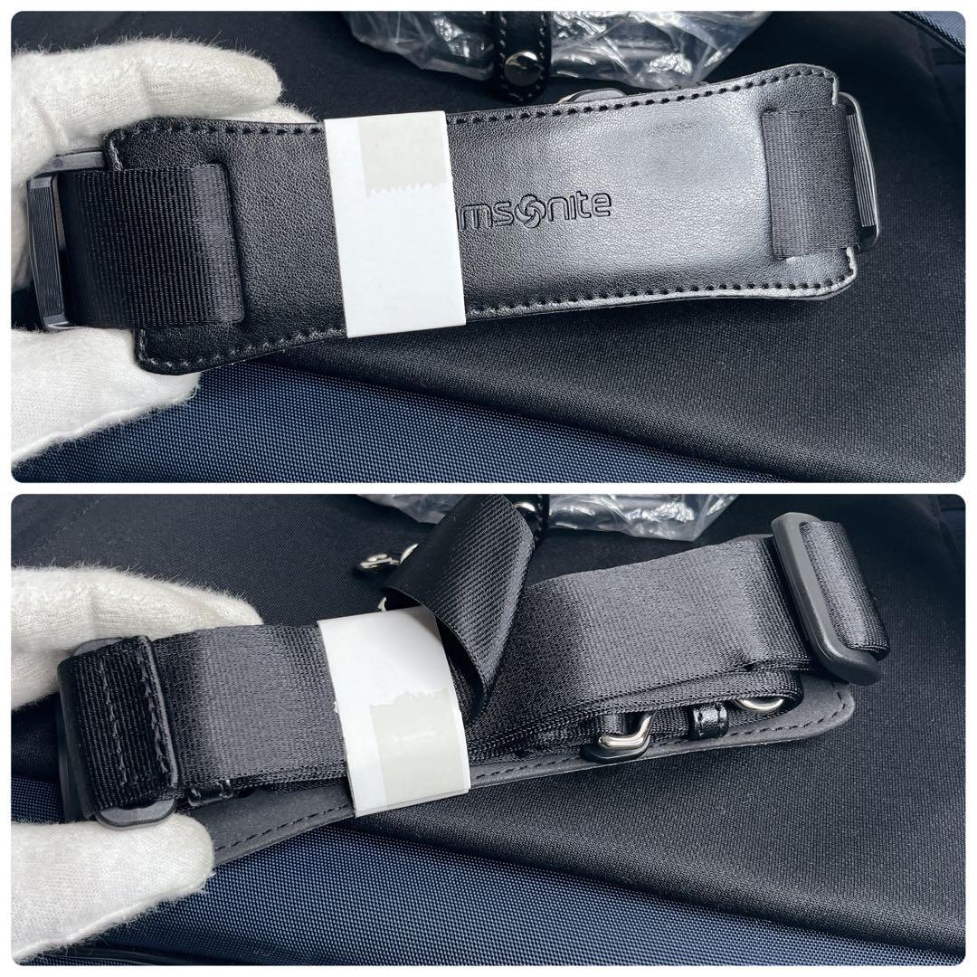 未使用品 サムソナイト 3way ブリーフケース ネイビー 通勤 A4 大容量