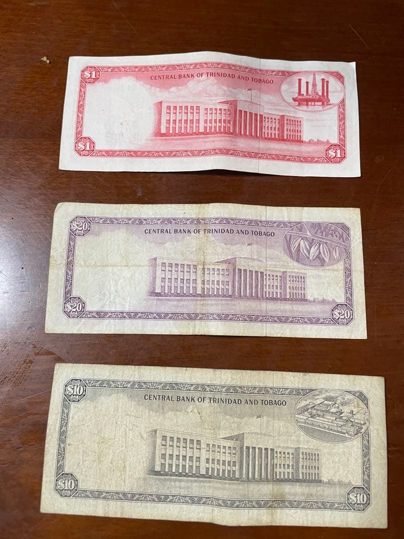 トリニダード・トバゴ 旧紙幣セット