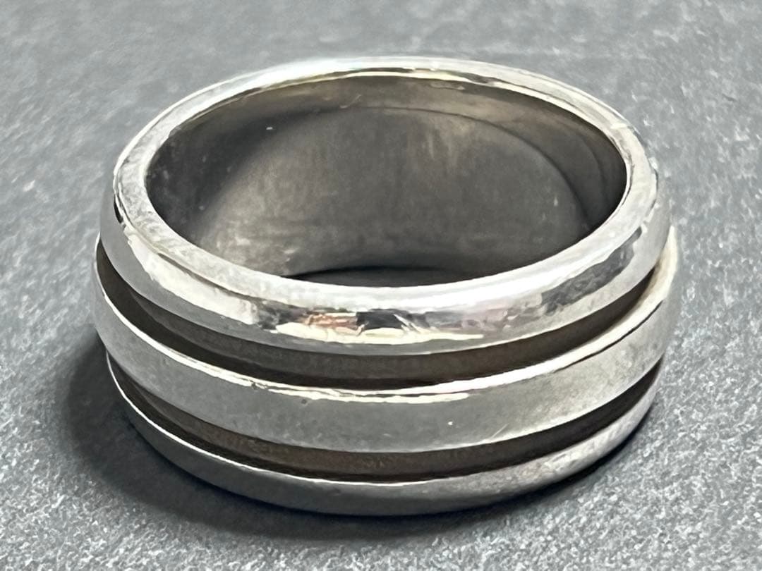 TIFFANY ティファニー グルーブドリング　14.5号 シルバー925