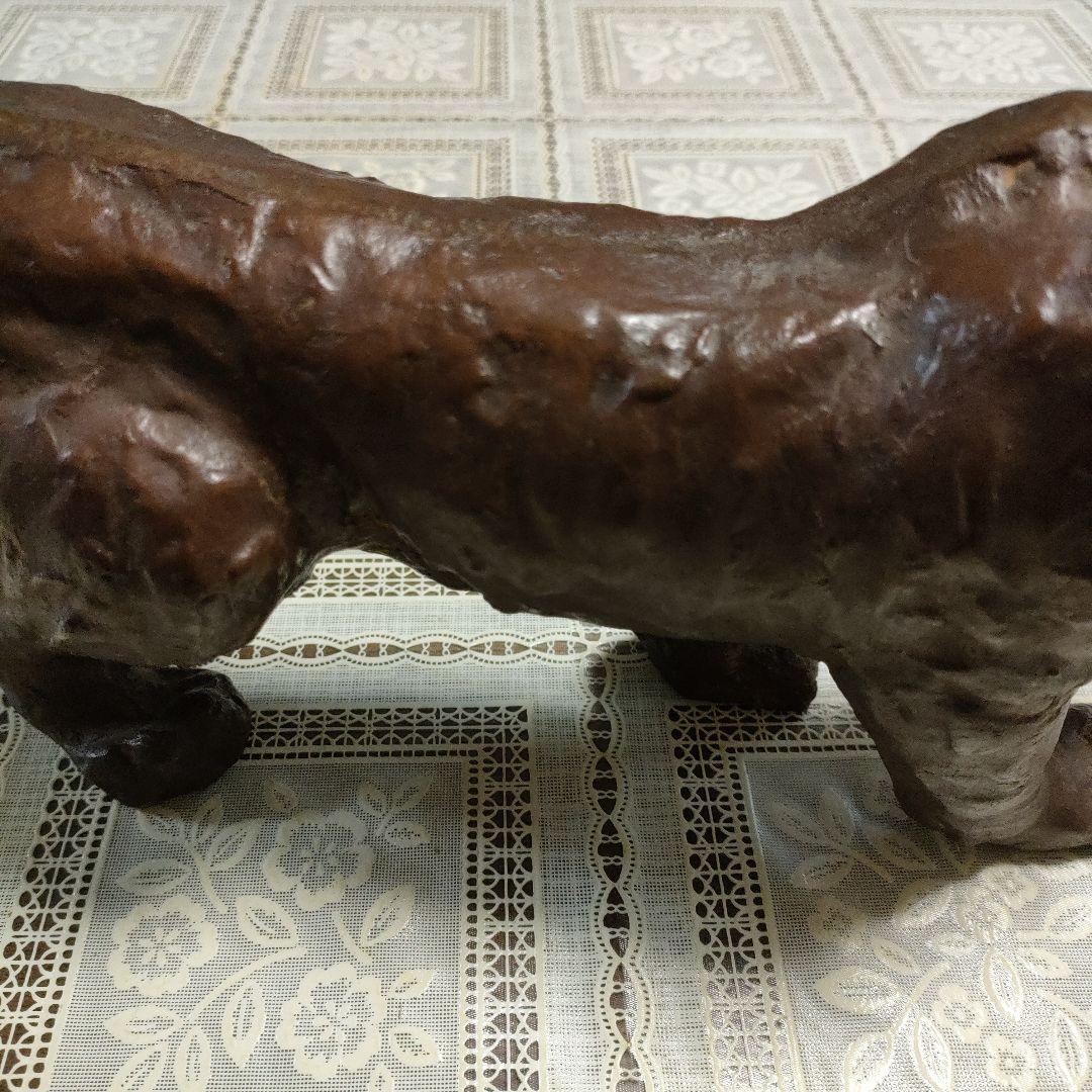 ブロンズ製『虎』作家刻印入