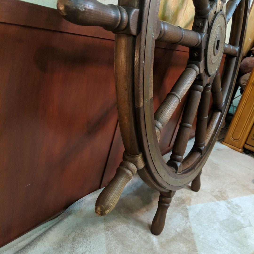 船　舵　船舵　ヴィンテージ　アンティーク　レトロ　ビンテージ