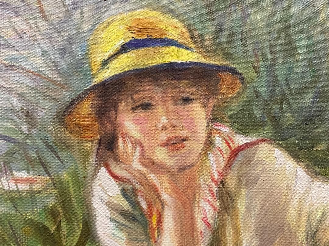 ピエール＝オーギュスト・ルノワール『舟遊びをする人々』手書き　模写　複製画①