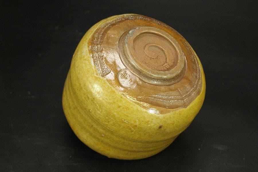 茶道具 伊奈長三造 筒茶碗 共箱 時代 美品(A514)